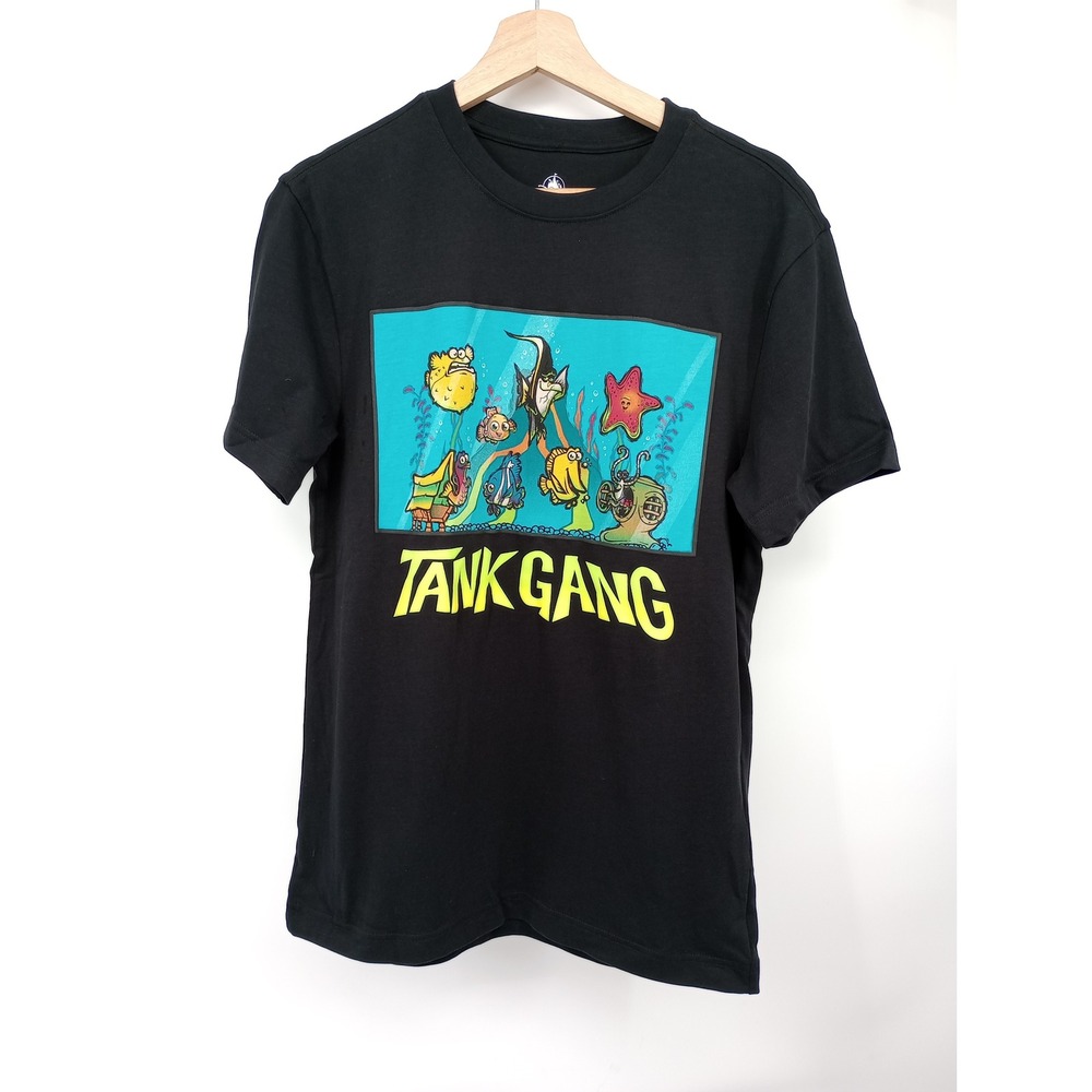 Disney Finding Nemo T-Shirt Adult XS Black Pixar Tank Gang Graphic Tee
